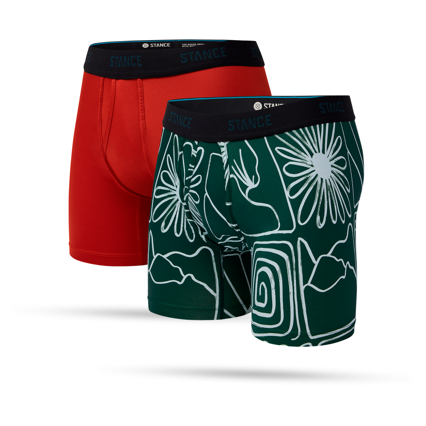 Stance Boxer Brief Wholester 2er Pack Rot