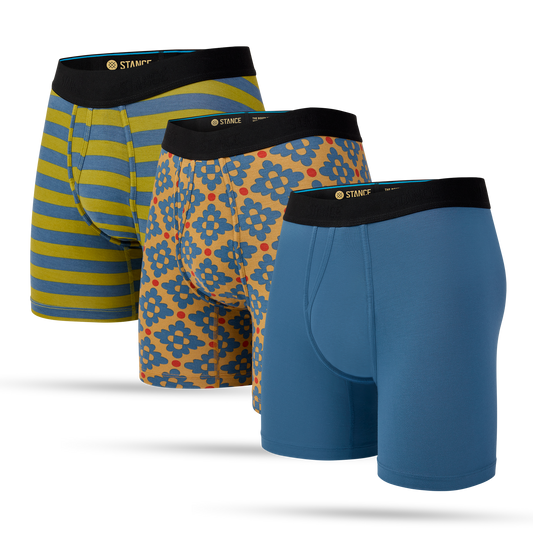 Stance Boxer Brief Wholester 3er Pack Blau