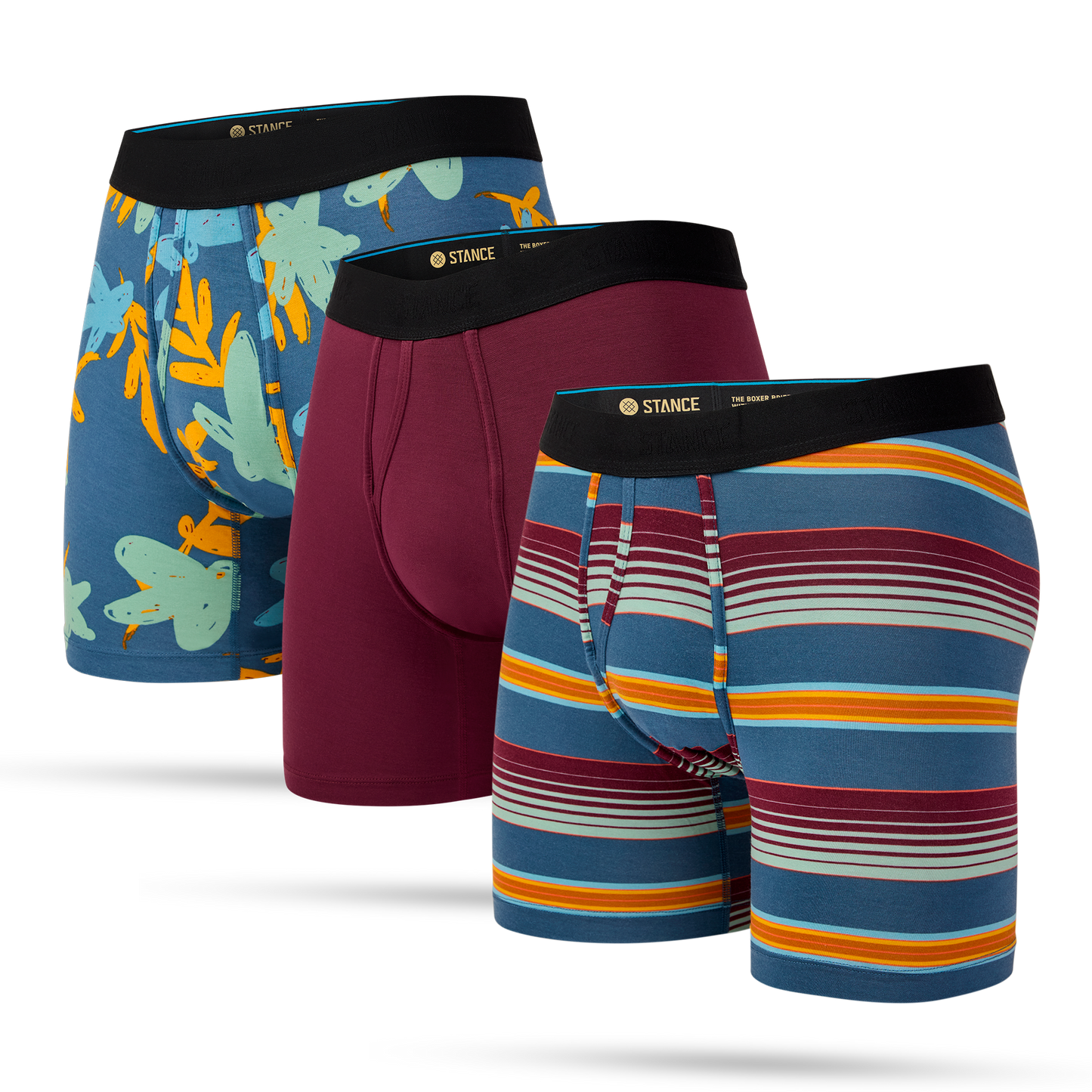 Stance Boxer Brief Wholester 3er Pack Bunt