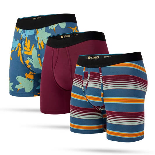 Stance Boxer Brief Wholester 3er Pack Bunt