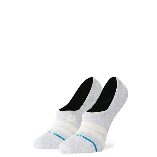 Racer Stripe No Show Socken Grau Meliert