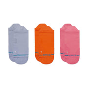 Stance Womens Solid Mid Tab Sock 3 Pack Blue