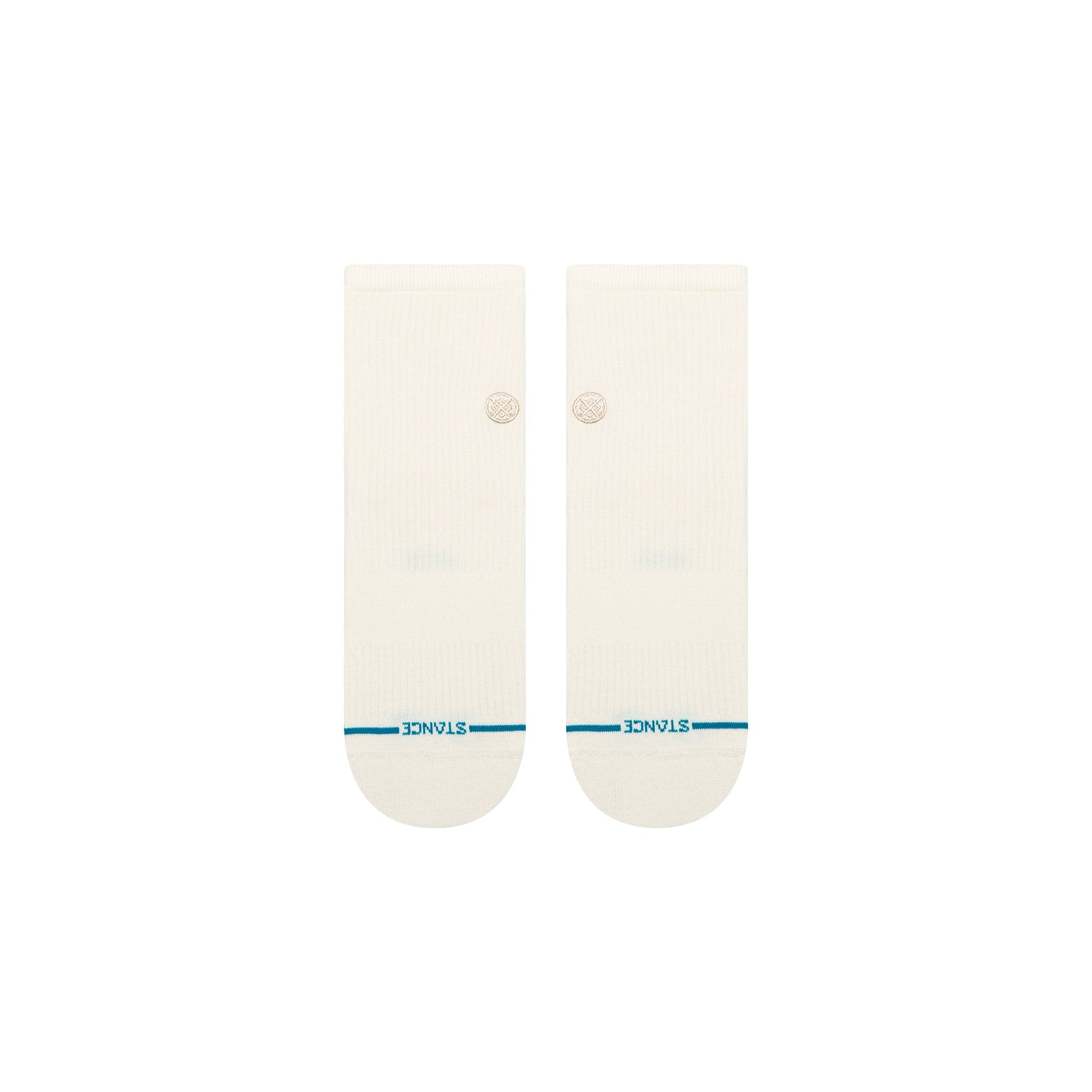Stance Fine Rib Quarter Sock - Ivory