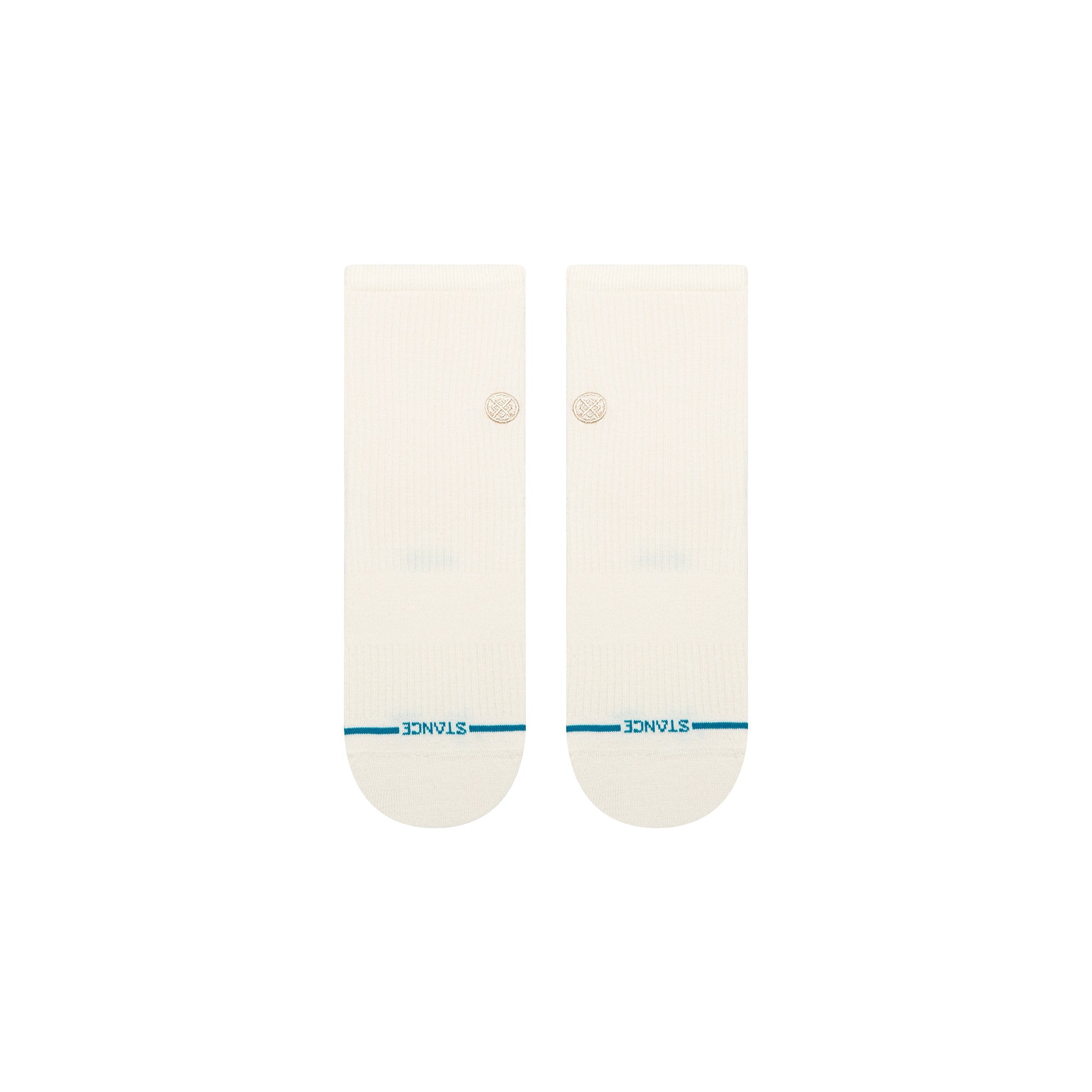 Stance Fine Rib Quarter Sock - Ivory