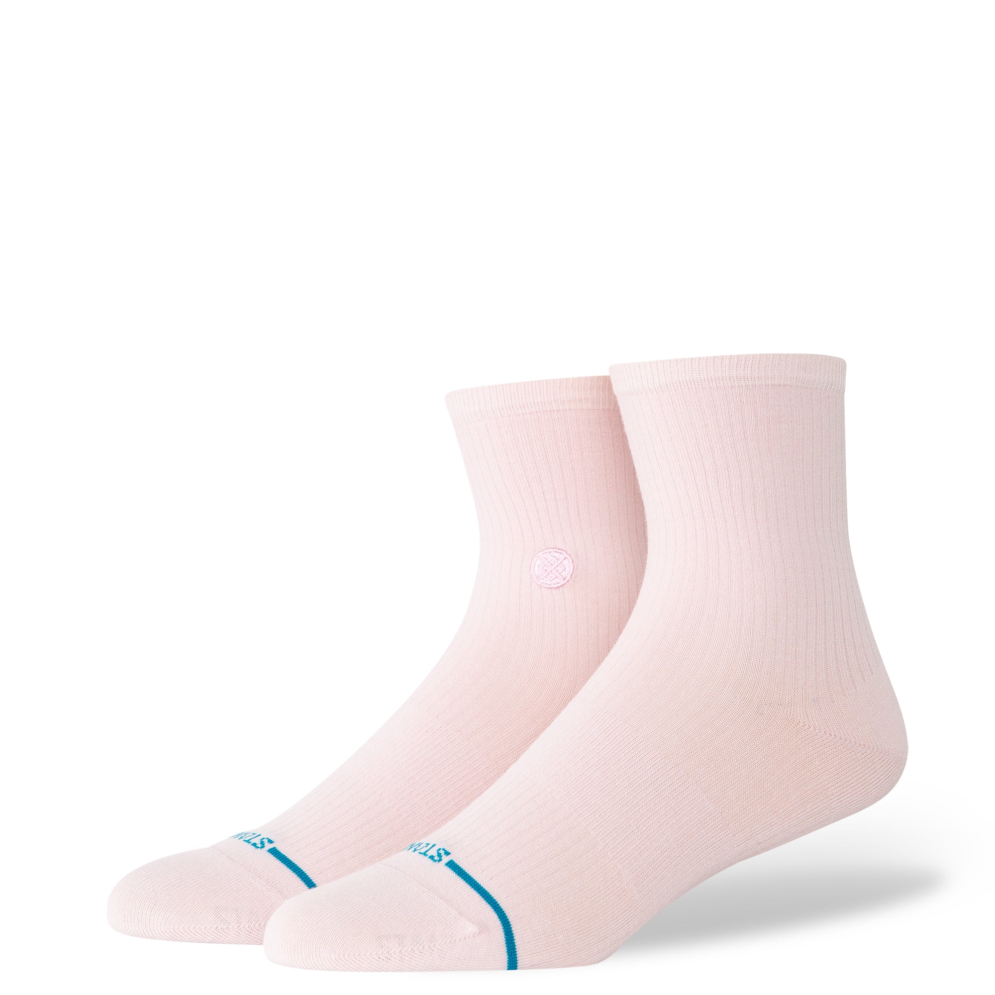 Stance Fine Rib Quarter Sock - Pink