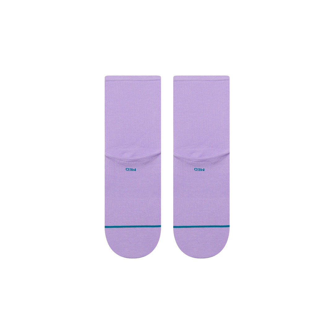 Stance Fine Rib Quarter Sock Purple
