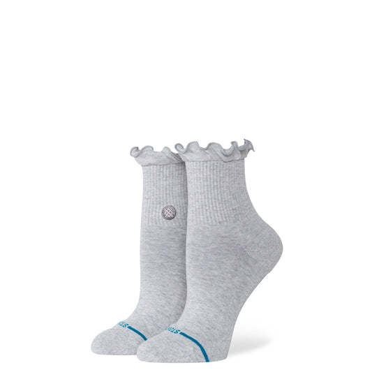 Stance Ruffle Icon Quarter Socken Grau Meliert 