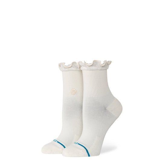 Stance Ruffle Icon Quarter Socken Elfenbein 