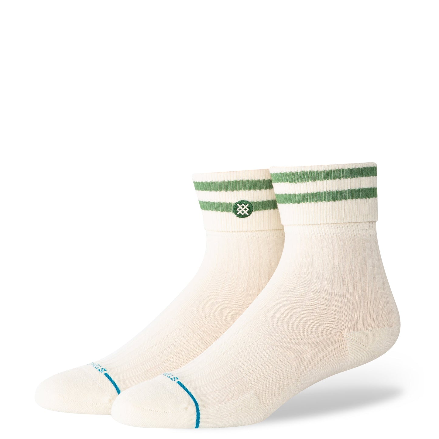 Stance Roll Cuff Quarter Socken Grün