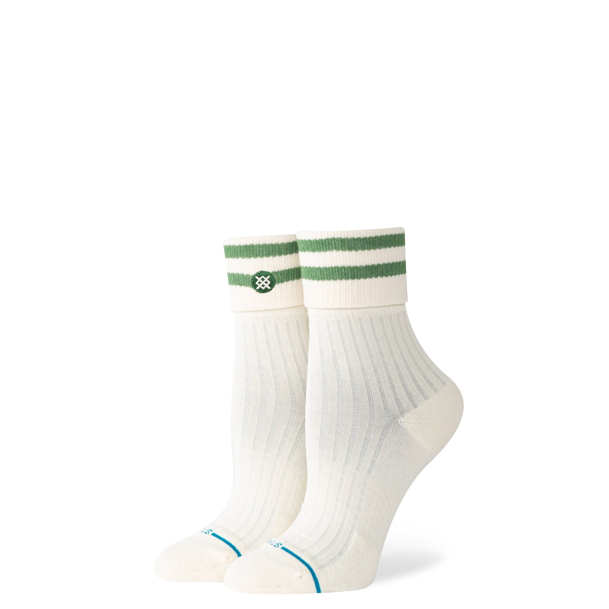 Stance Roll Cuff Quarter Socken Grün