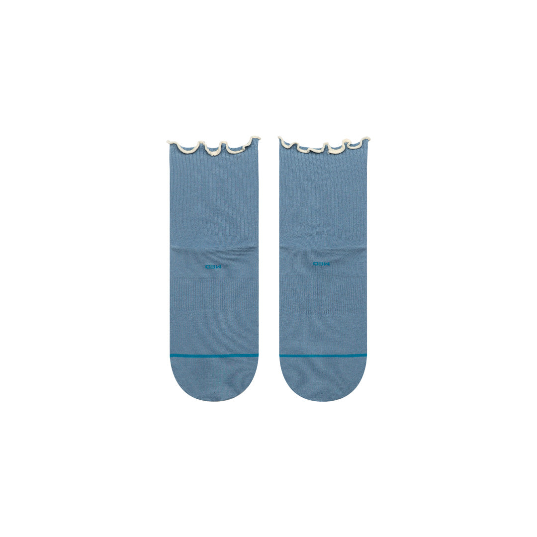 Stance Pop Ruffle Icon Quarter Sock Blue