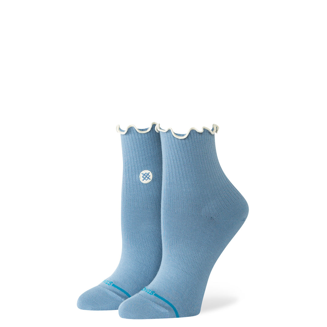Stance Pop Ruffle Icon Quarter Sock Blue