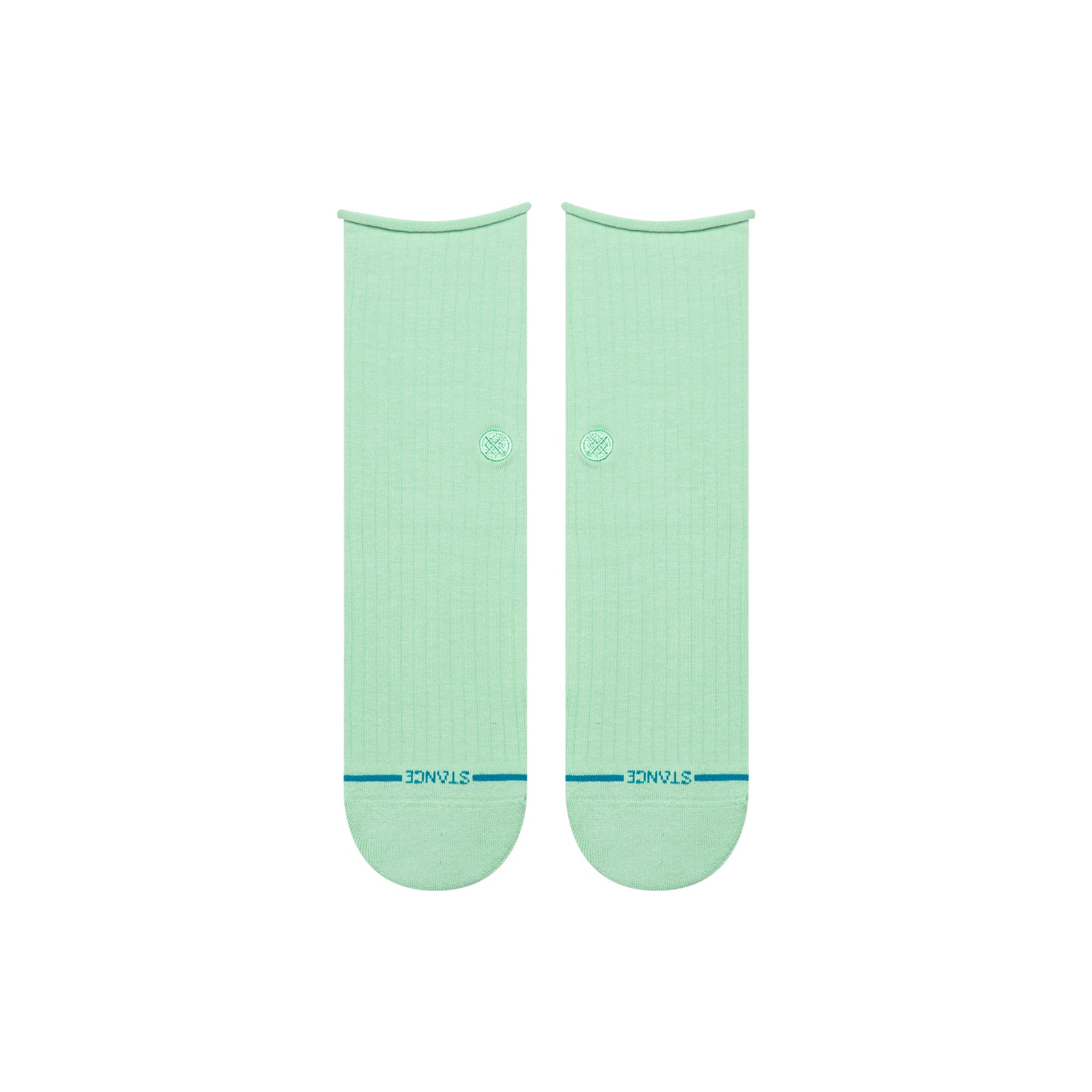 Rolled Cuff Quarter Sock Jade