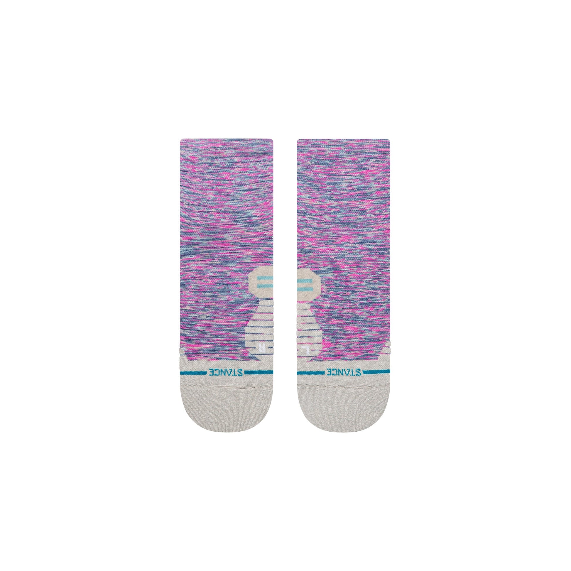Stance Marshy Light Quarter Sock Fuschia