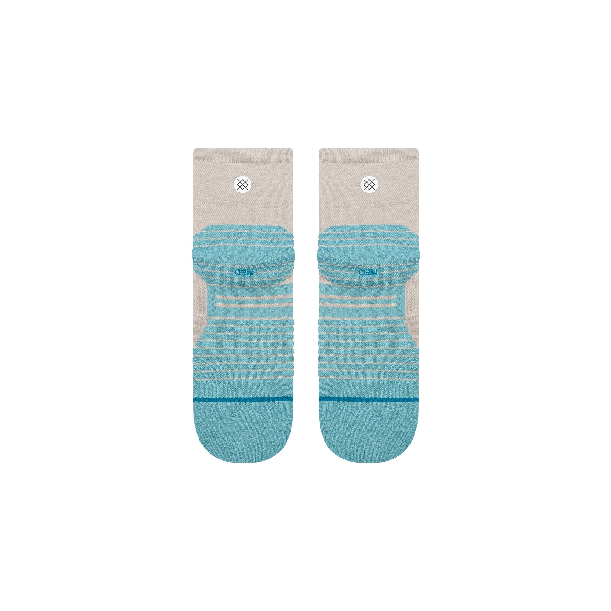Stance Two Tone Light Quarter Sock Light Blue