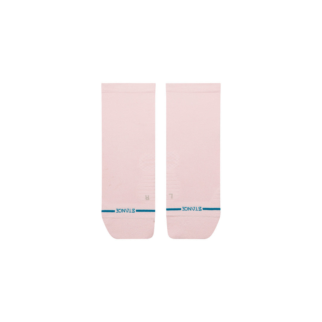 Stance Womens Solid Light Quarter Sock Pink