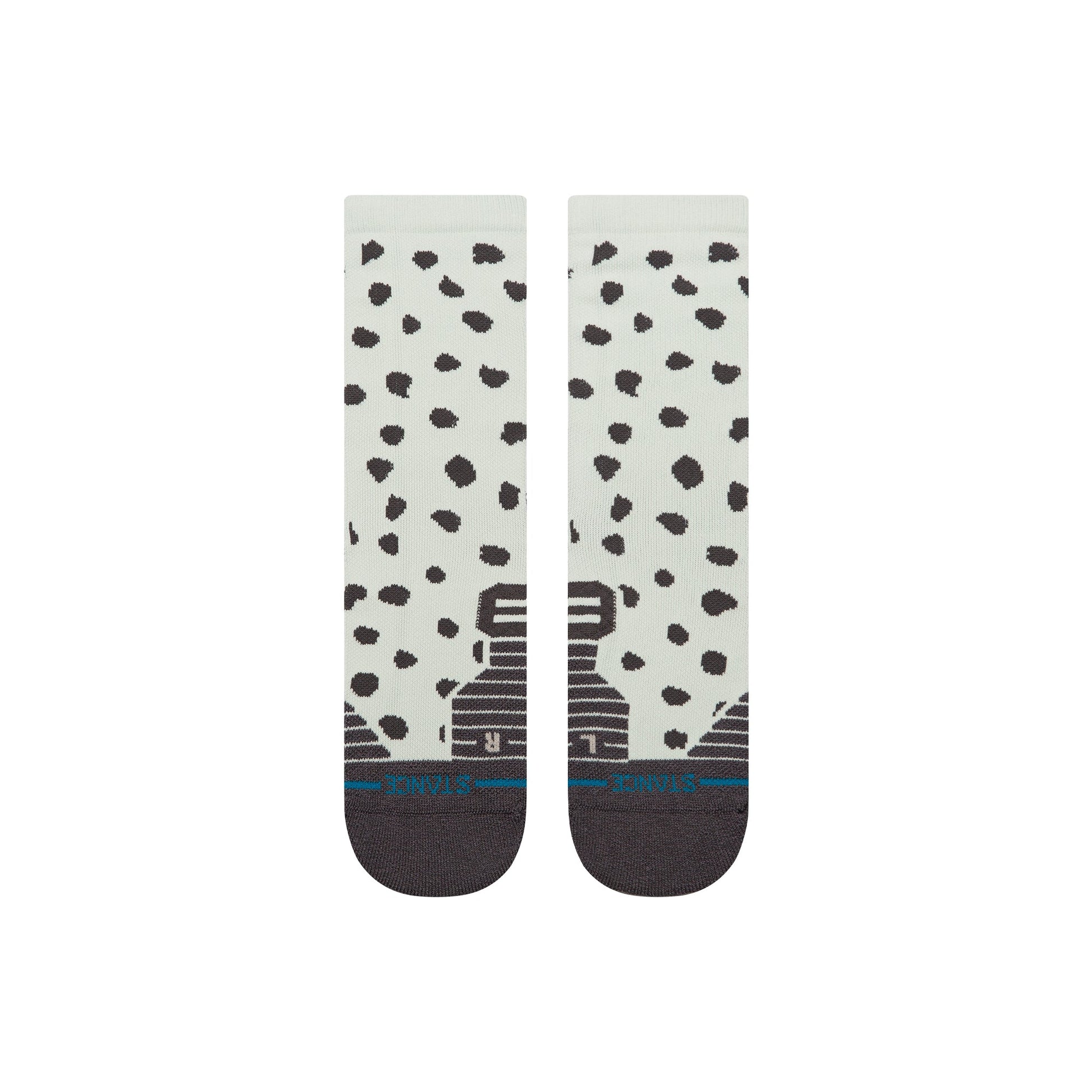 Stance Leopard Mid Crew Sock Light Blue