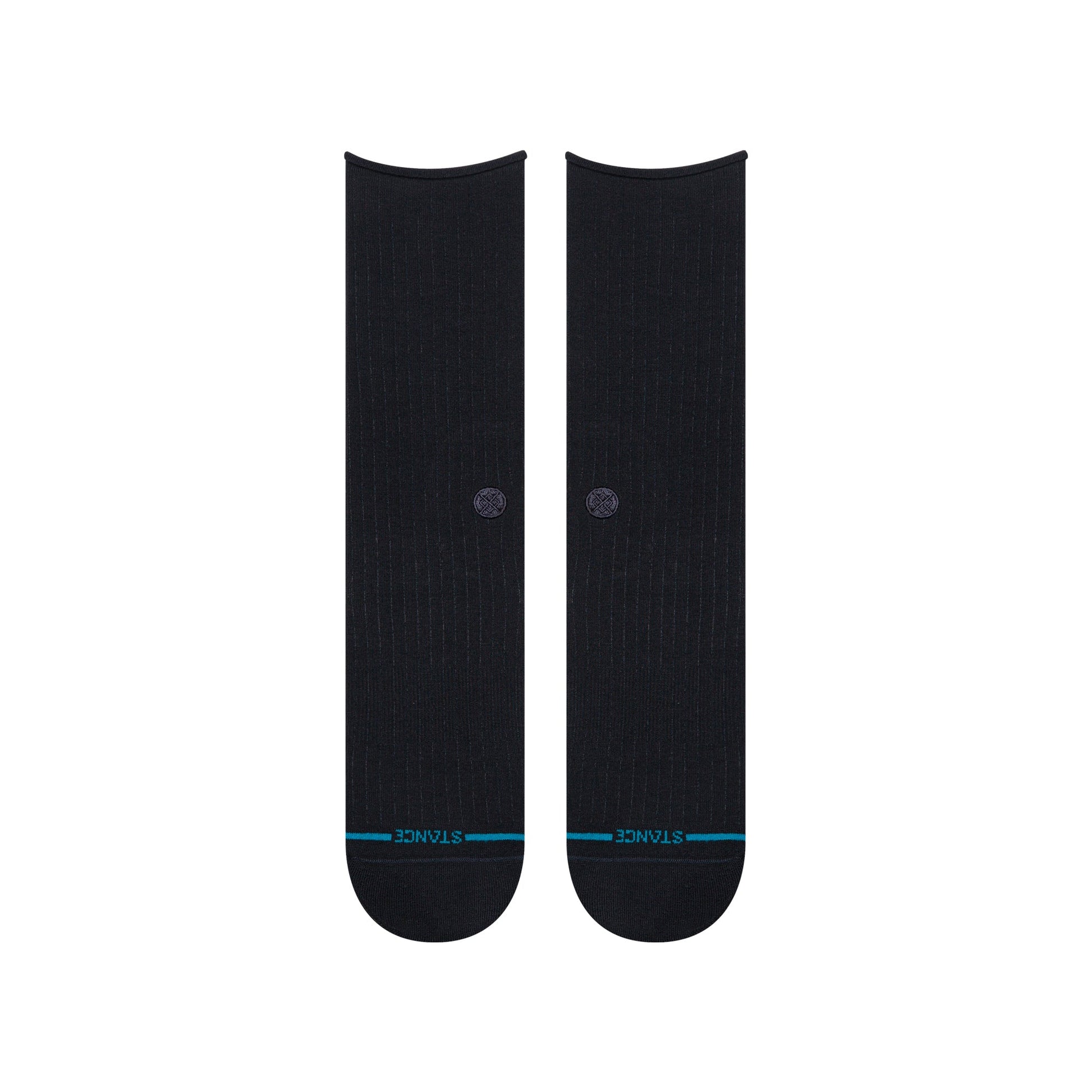 Rolled Solid Crew Socken Schwarz