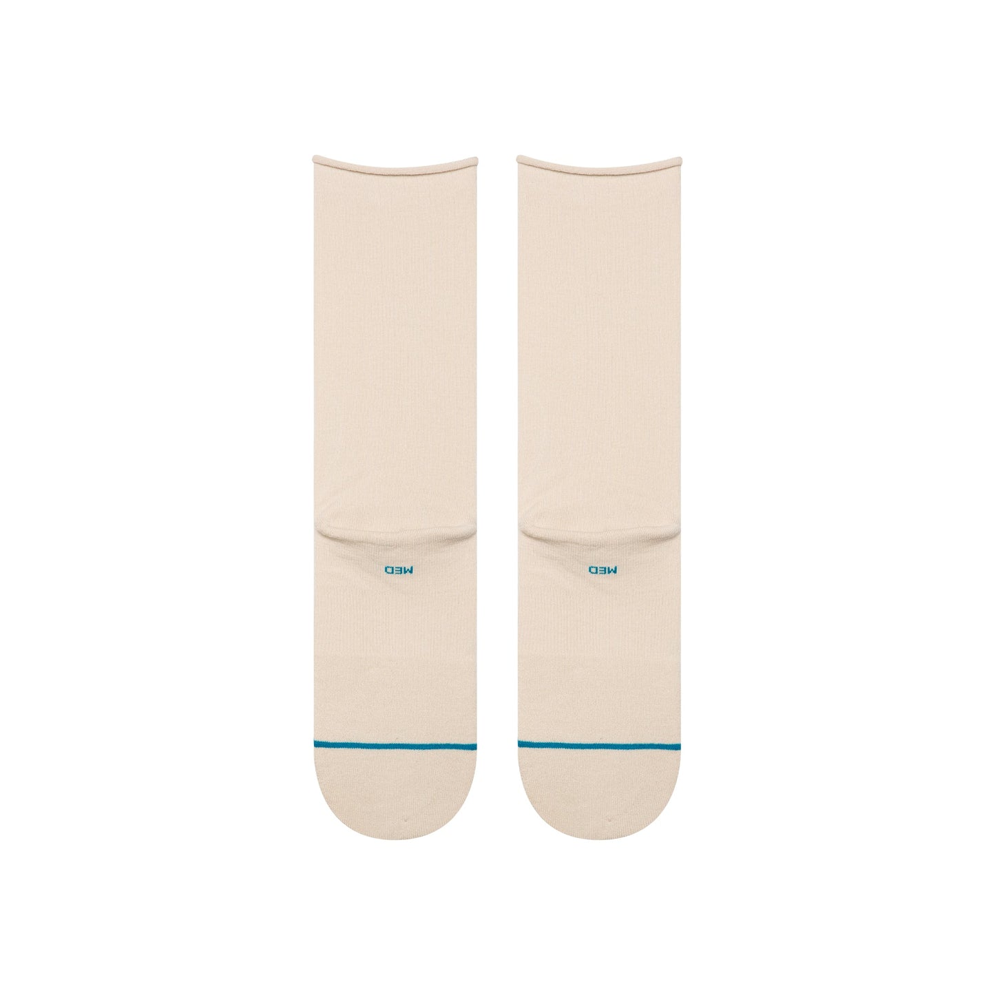 ROLLED SOLID CREW SOCKEN