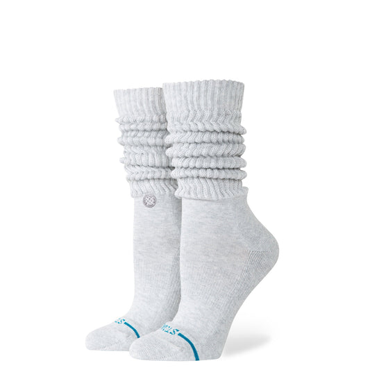 Stance Womens Icon Slouch Crew Socken Grau Meliert