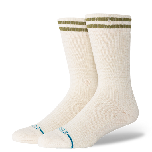 Stance Waffles N Butter Crew Socken Elfenbein 