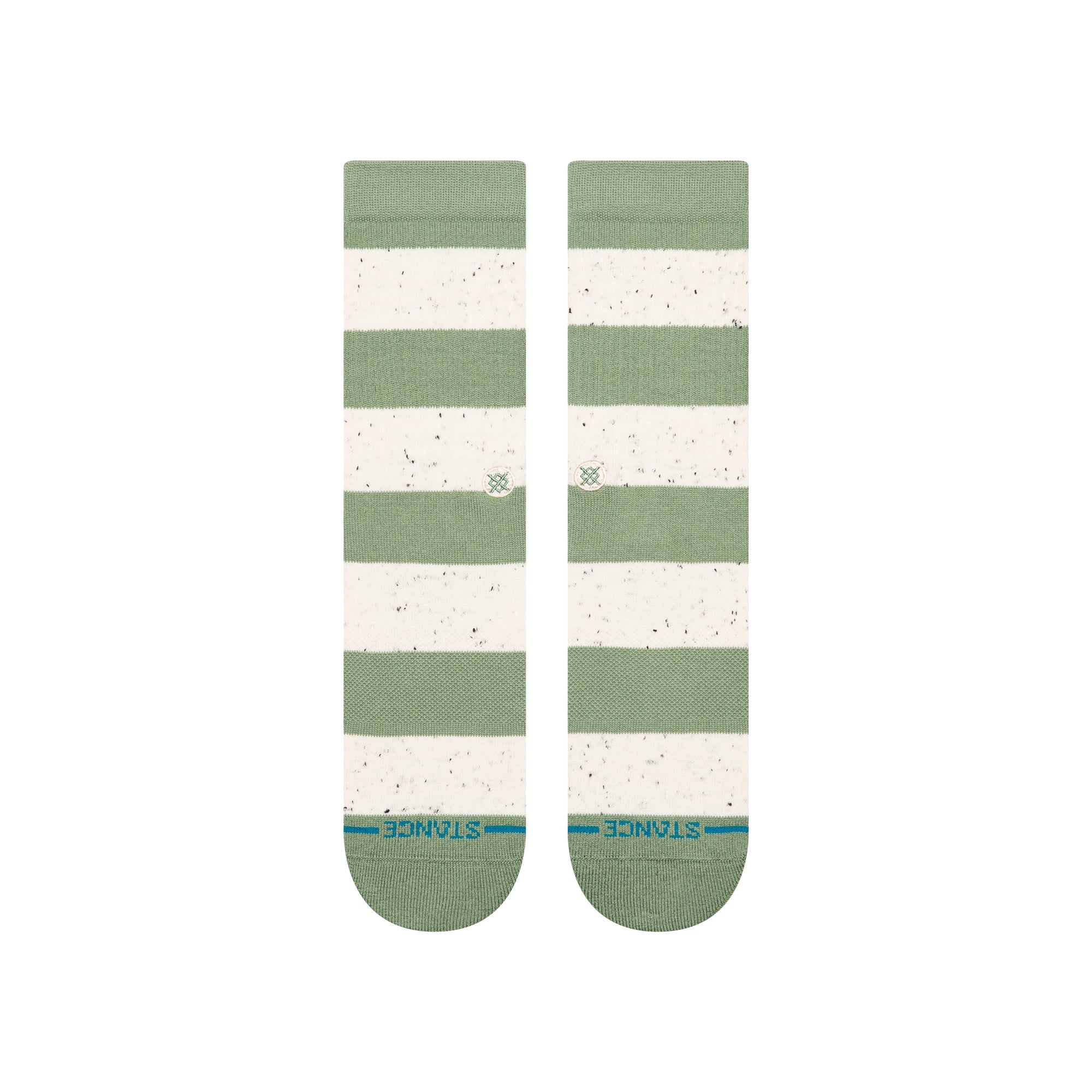 Stance Womens Nep Stripe Crew Sock Green