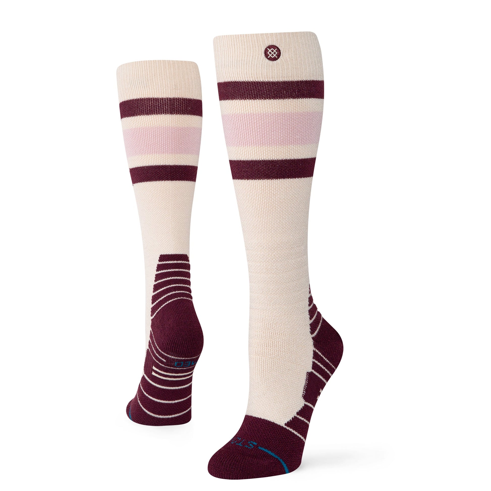 Stance Womens Boyd Mid Wool Snow Sock Oatmeal