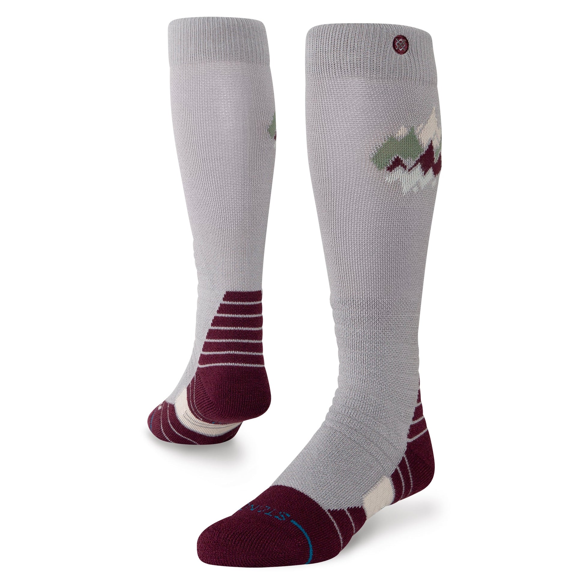 Stance Womens Peaks Mid Wool Snow Sock Fig