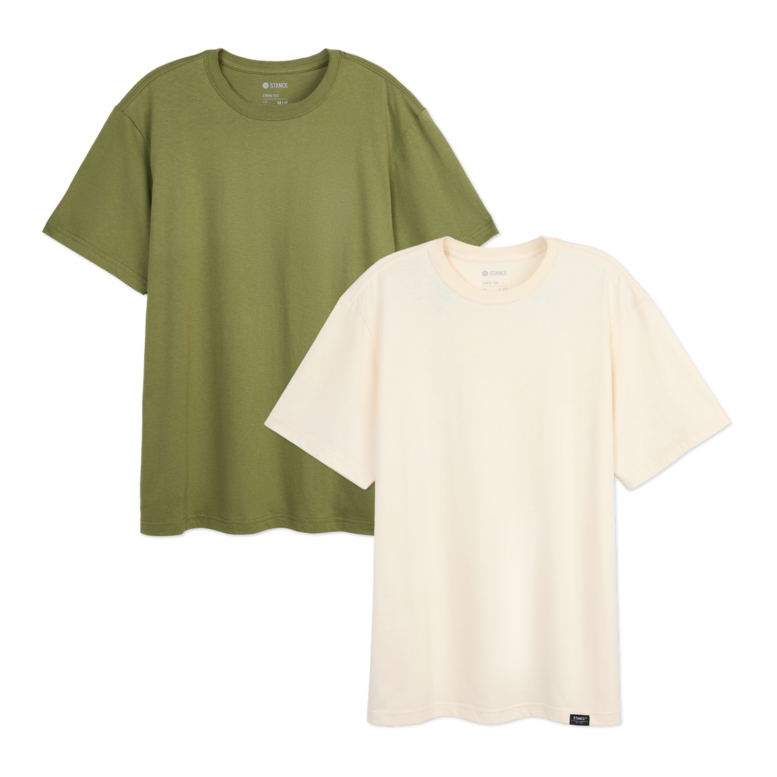 Stance All Day Tee 2 Pack - Canvas