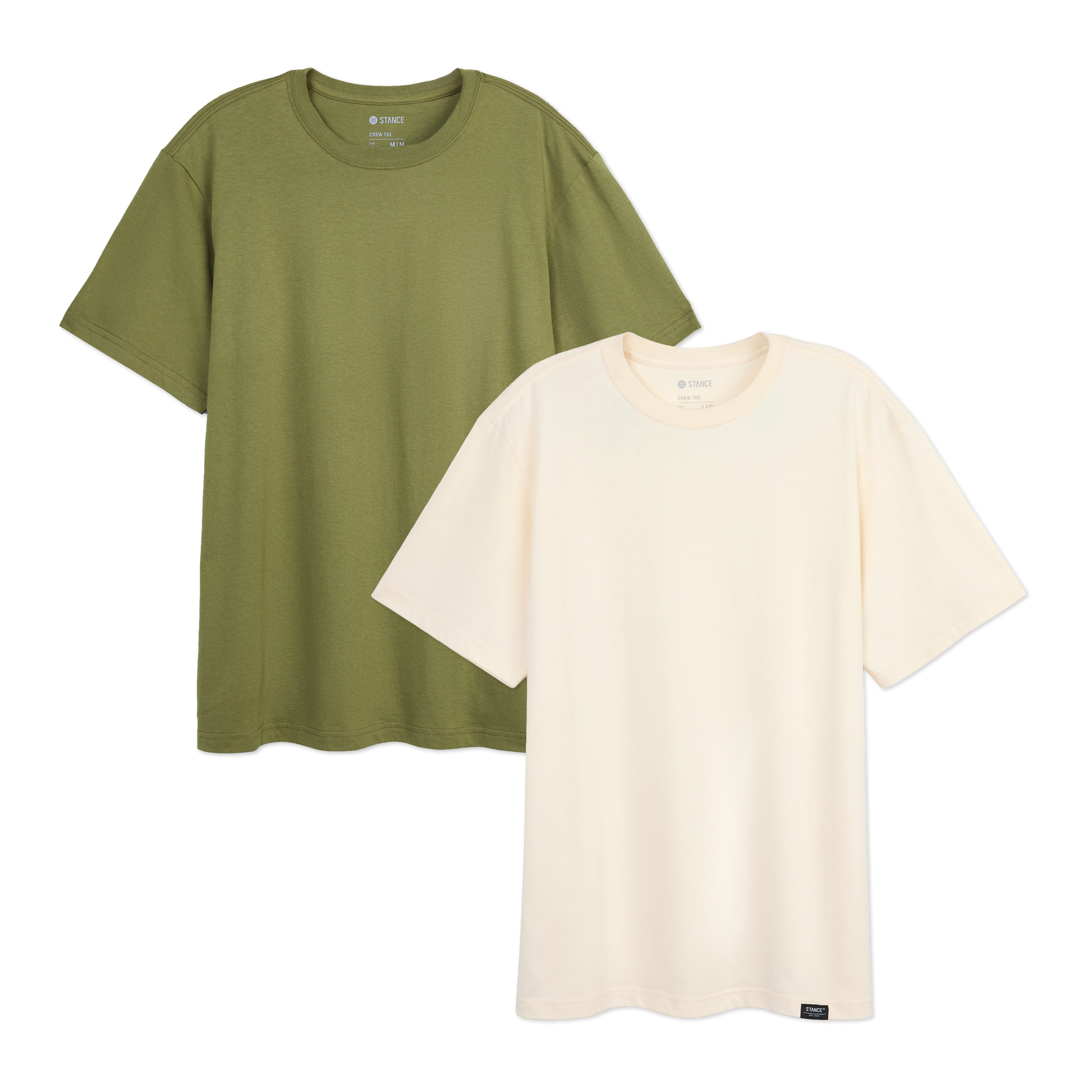 Stance All Day Tee 2 Pack - Canvas