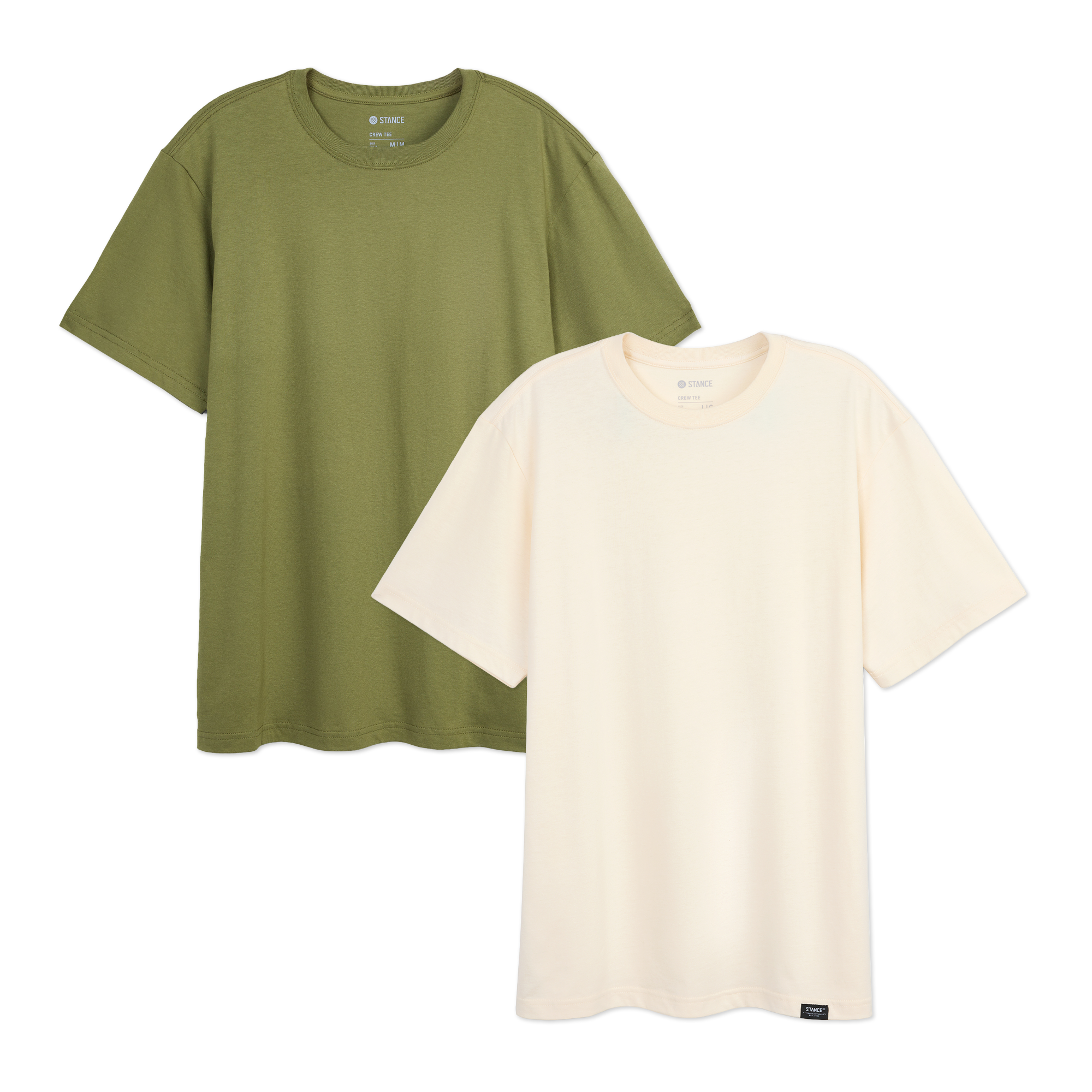 Stance All Day Tee 2 Pack - Canvas
