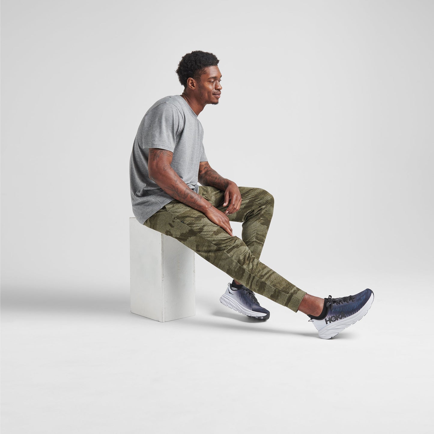 Stance Butter Blend™ T-Shirt Grau Meliert |model