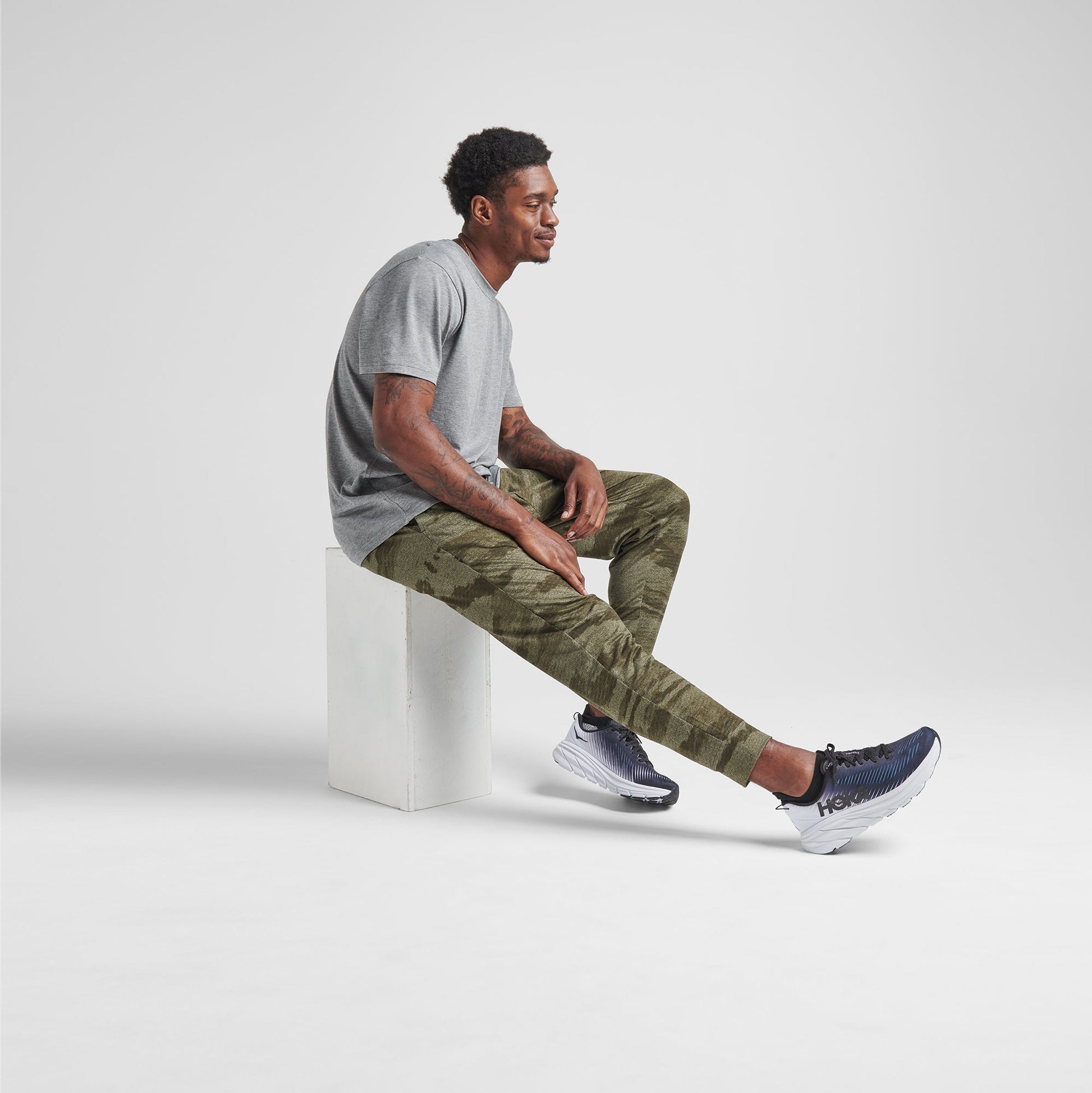 Stance Butter Blend™ T-Shirt Grau Meliert |model