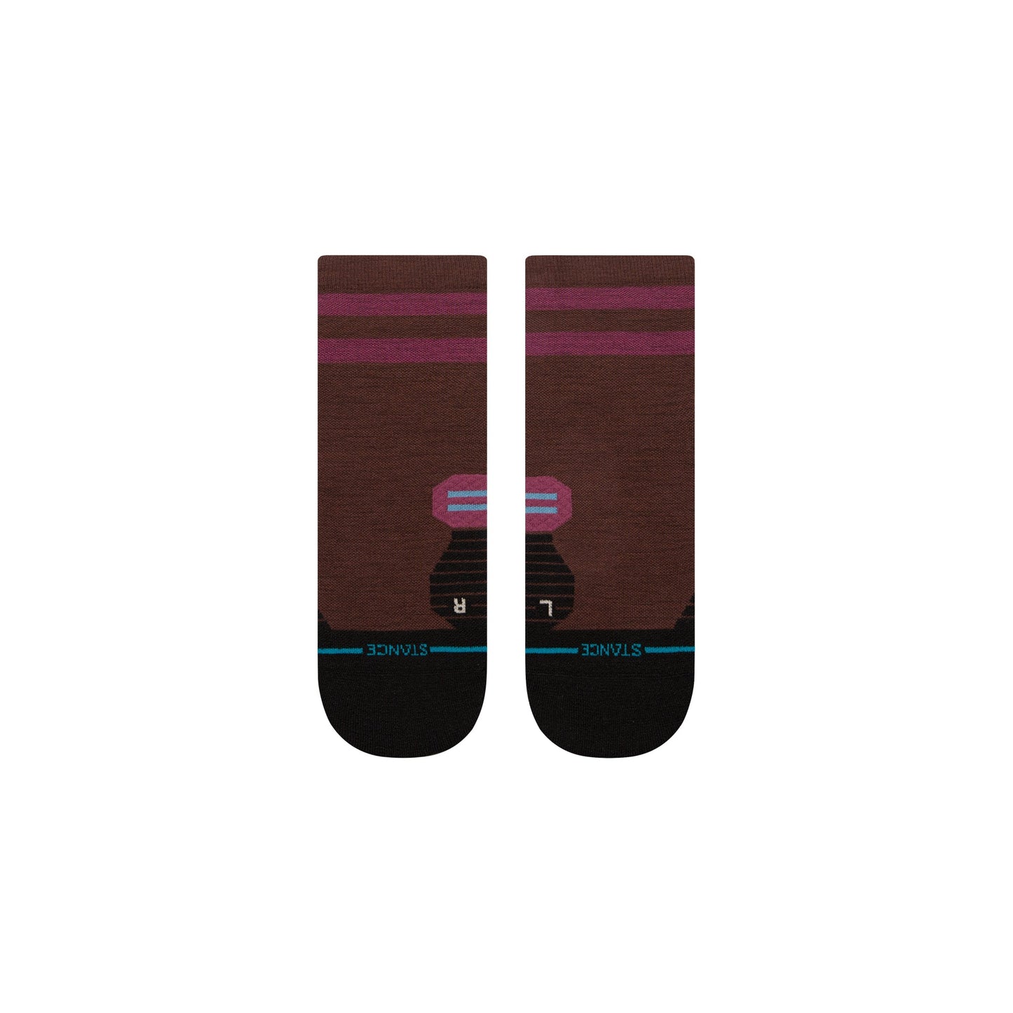 Stance Light Wool Quarter Socken Dunkelbraun
