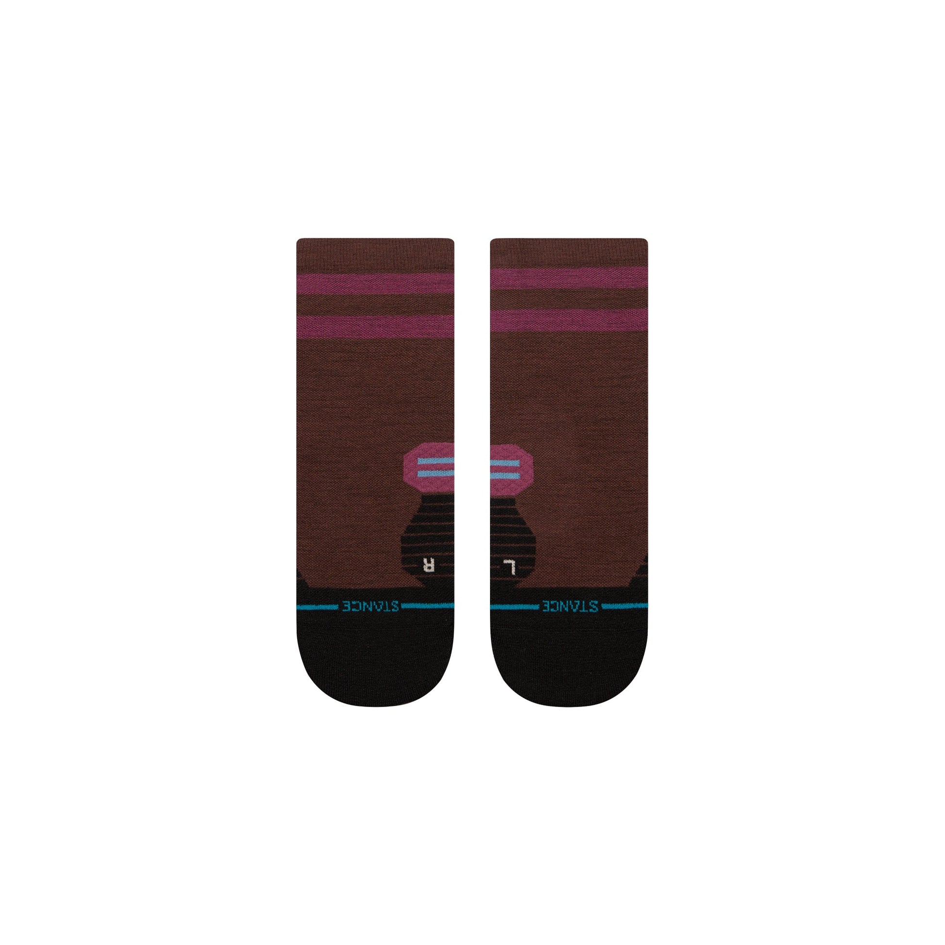 Stance Light Wool Quarter Socken Dunkelbraun