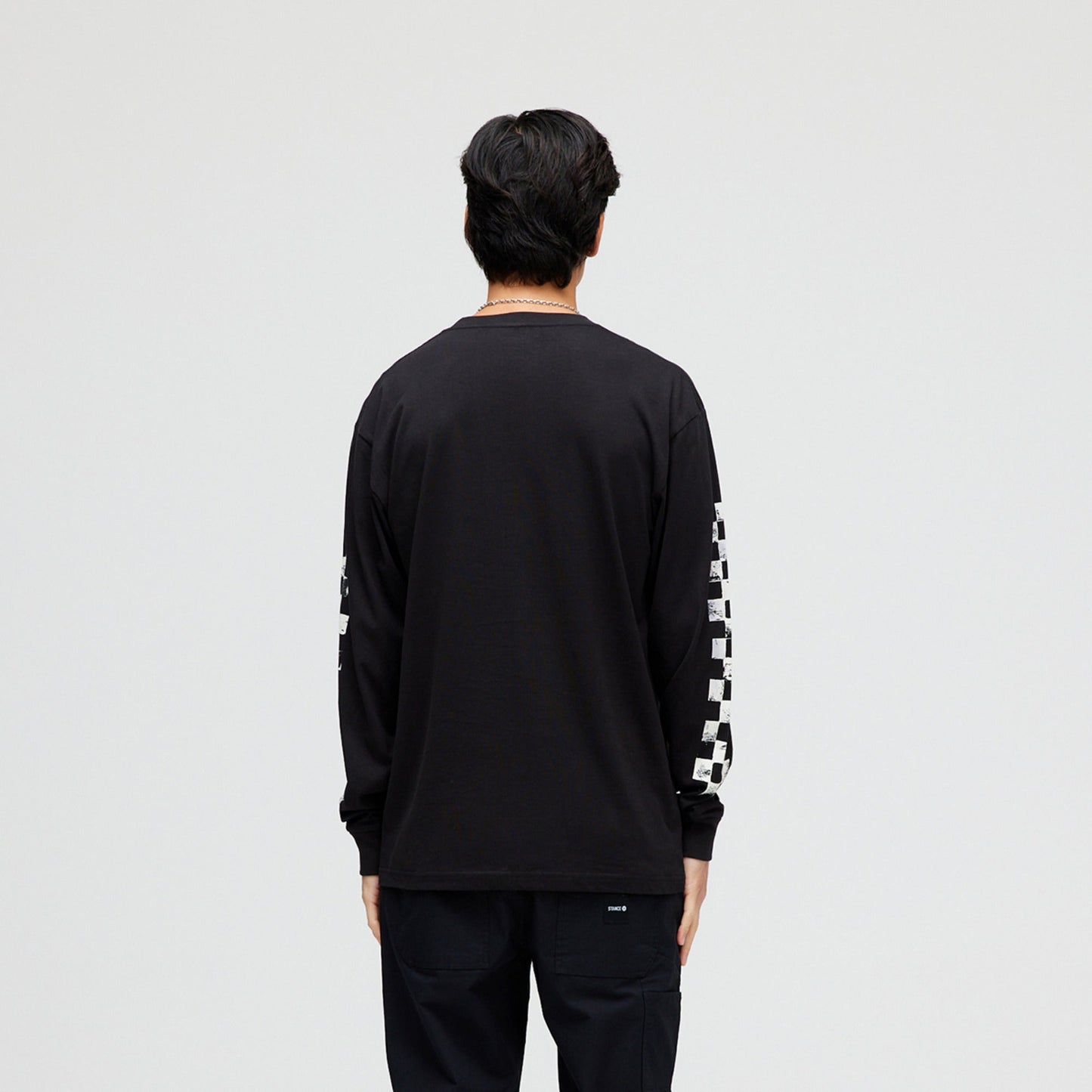 Stance Hot And Fresh Long Sleeve T-Shirt Schwarz |model