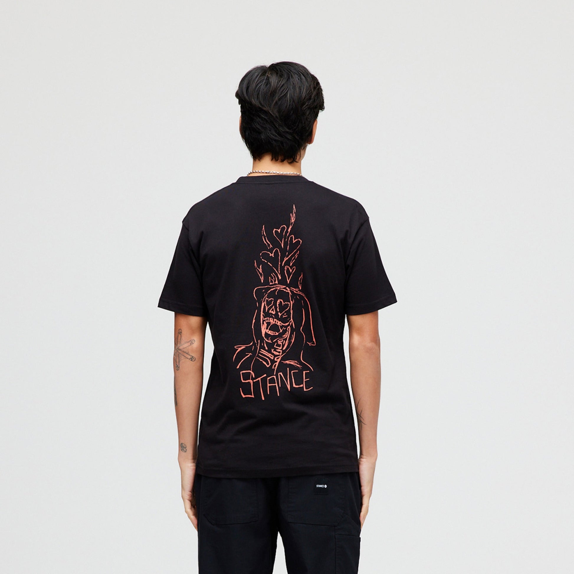 Stance Burn For You T-Shirt Schwarz |model