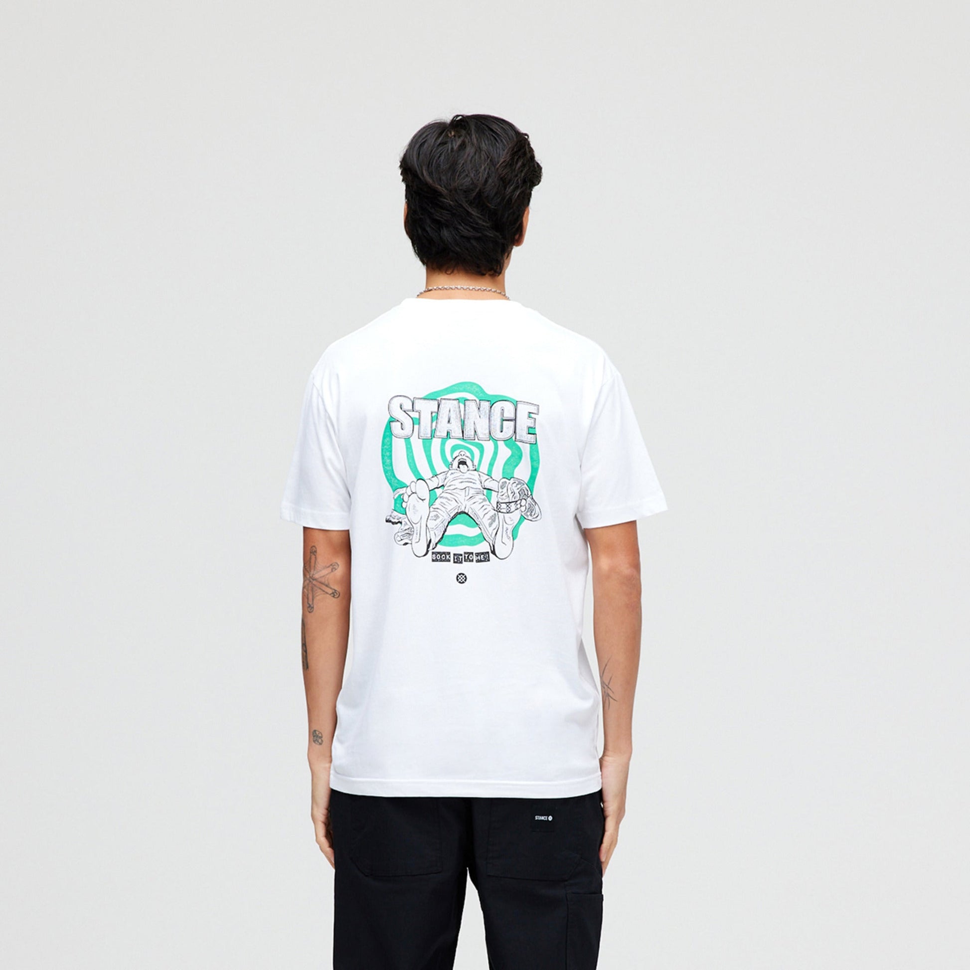 Stance Sock It To Me T-Shirt Weiss |model