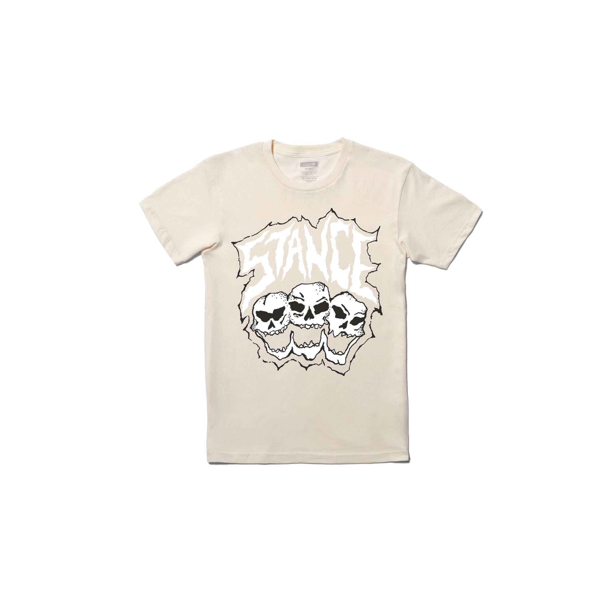 Stance Triple Threat T-Shirt Vintage White