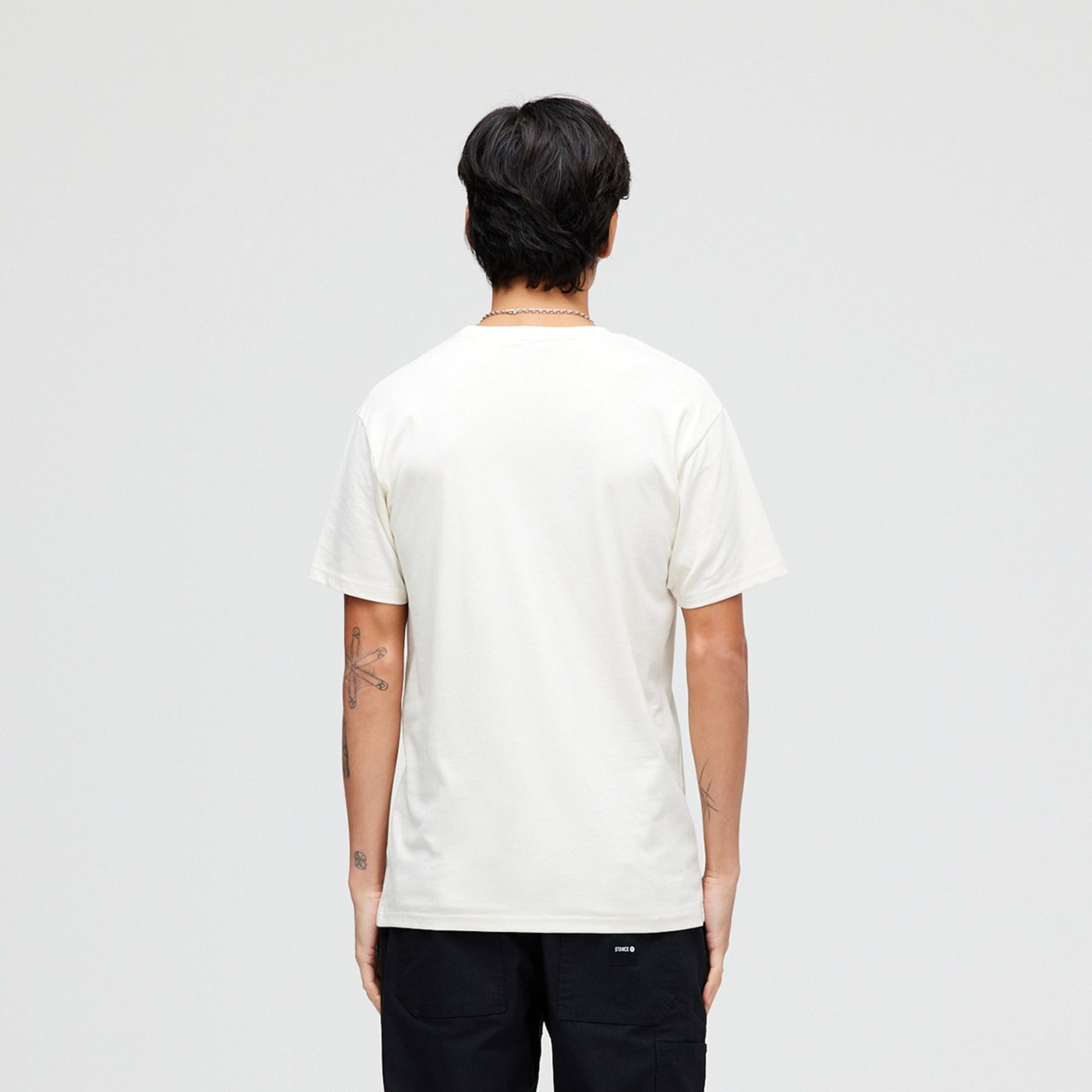 Stance Triple Threat T-Shirt Vintage-Weiss |model