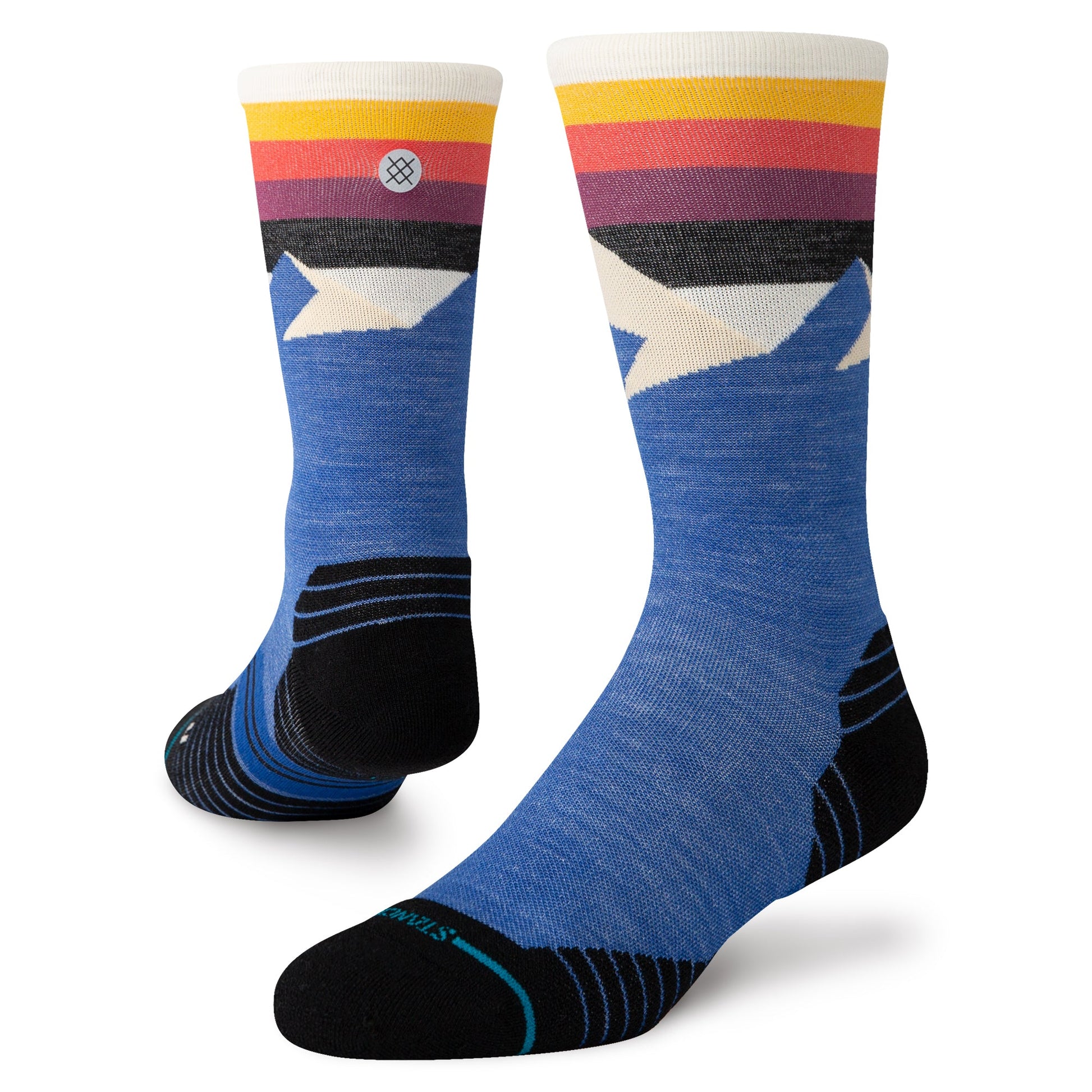 Stance Divided Lines Crew Socken Blau