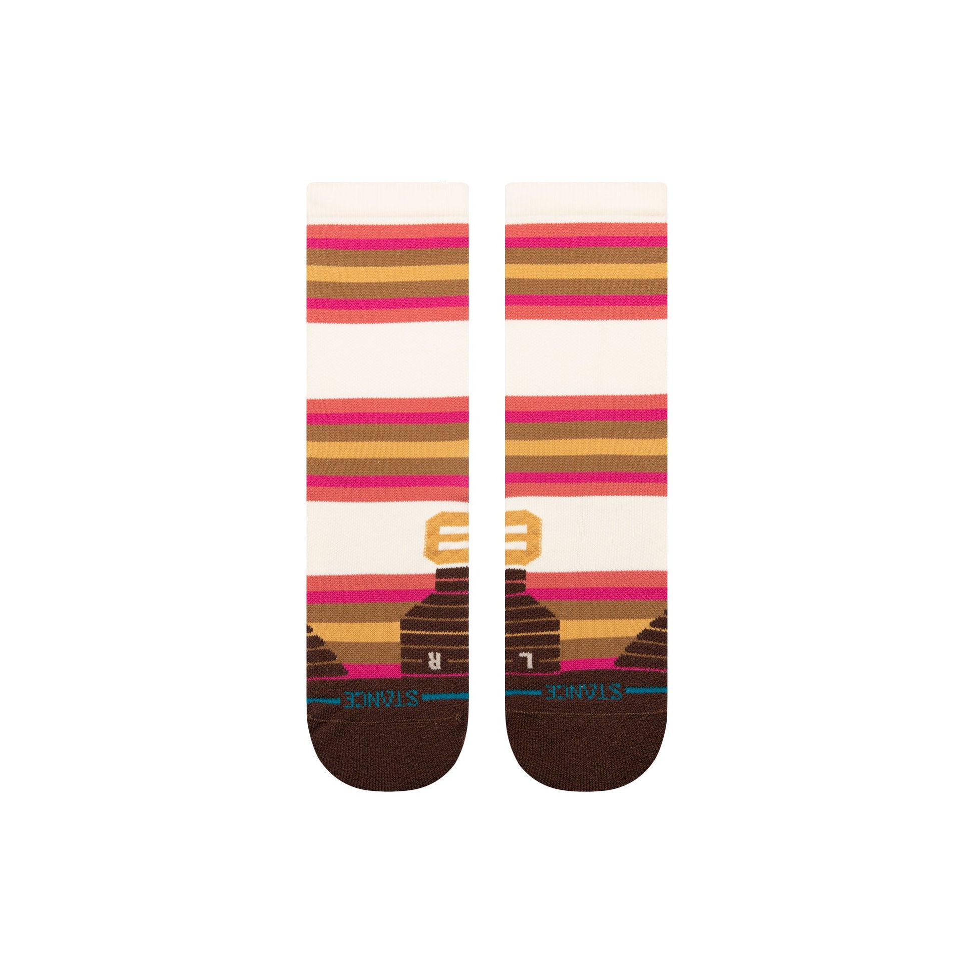 Stance Steady Crew Socken Magenta