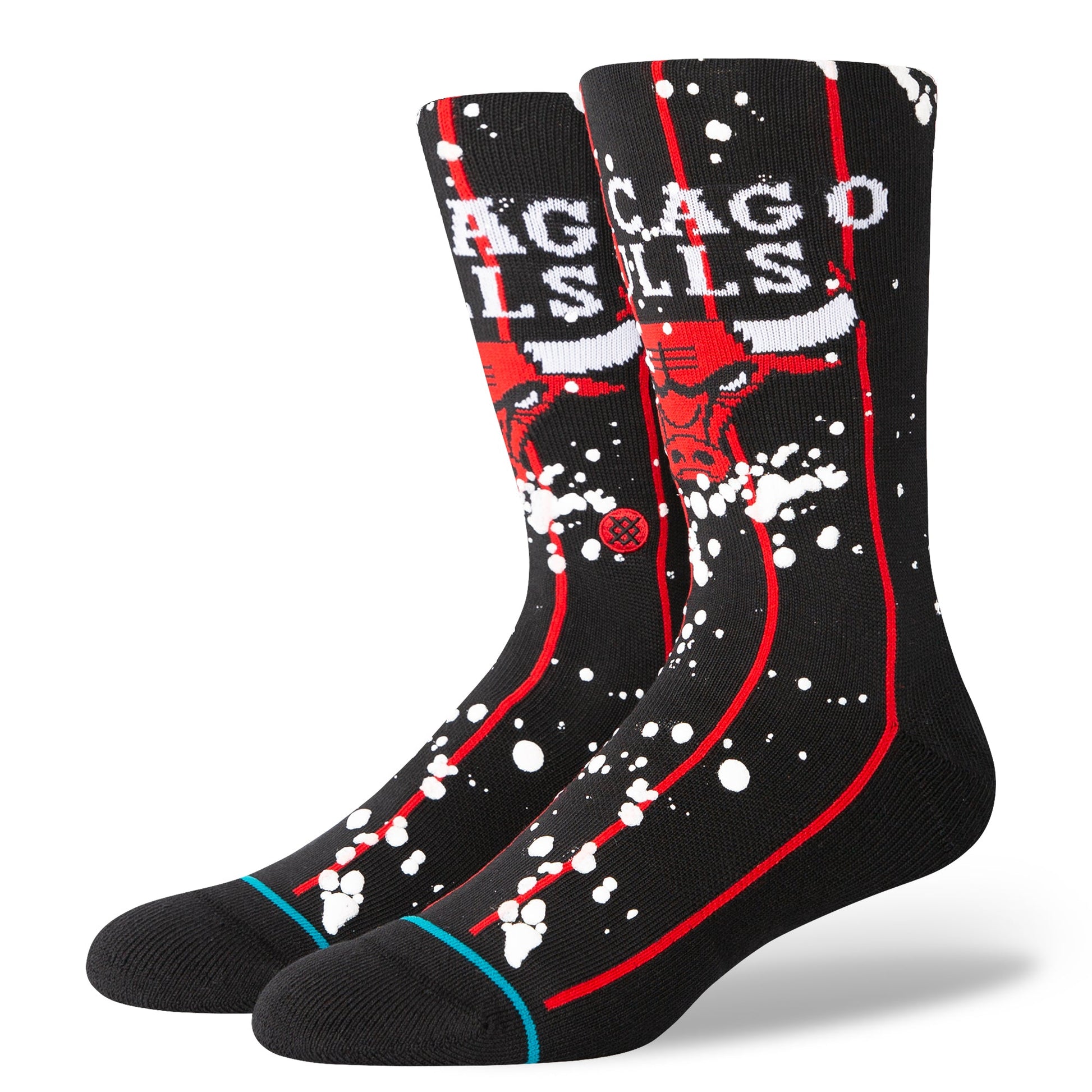 Stance Overspray Chicago Bulls Crew Socken Schwarz