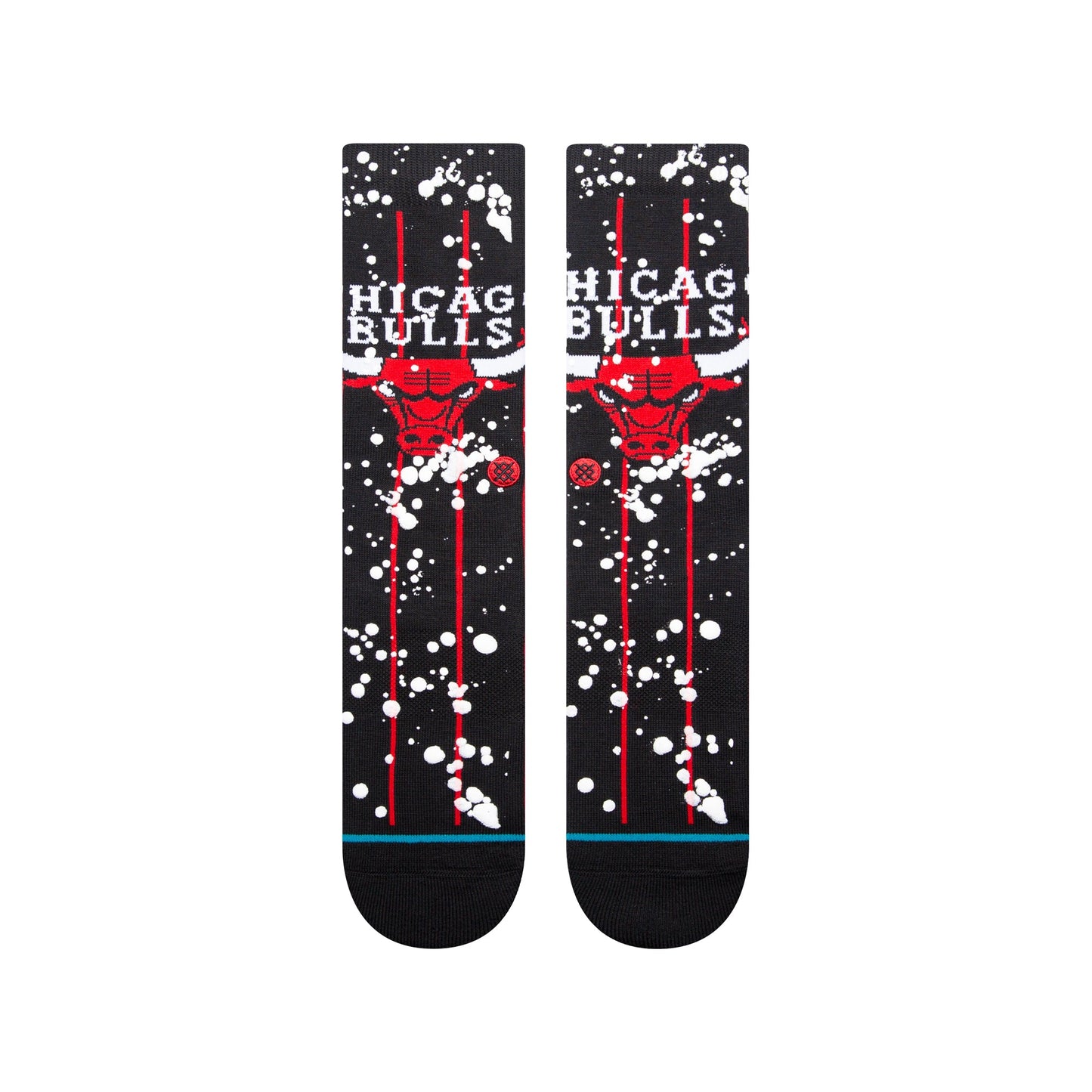 Stance Overspray Chicago Bulls Crew Socken Schwarz