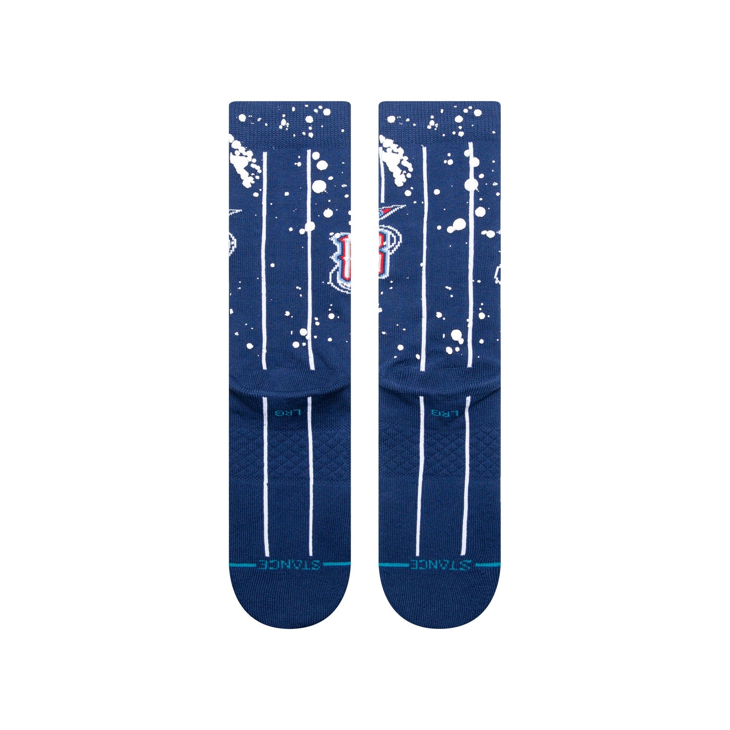 Stance Overspray Houston Rockets Crew Socken Marineblau