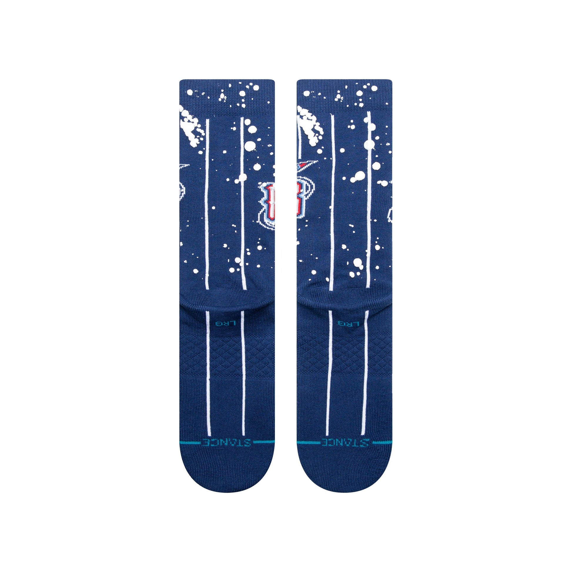 Stance Overspray Houston Rockets Crew Socken Marineblau