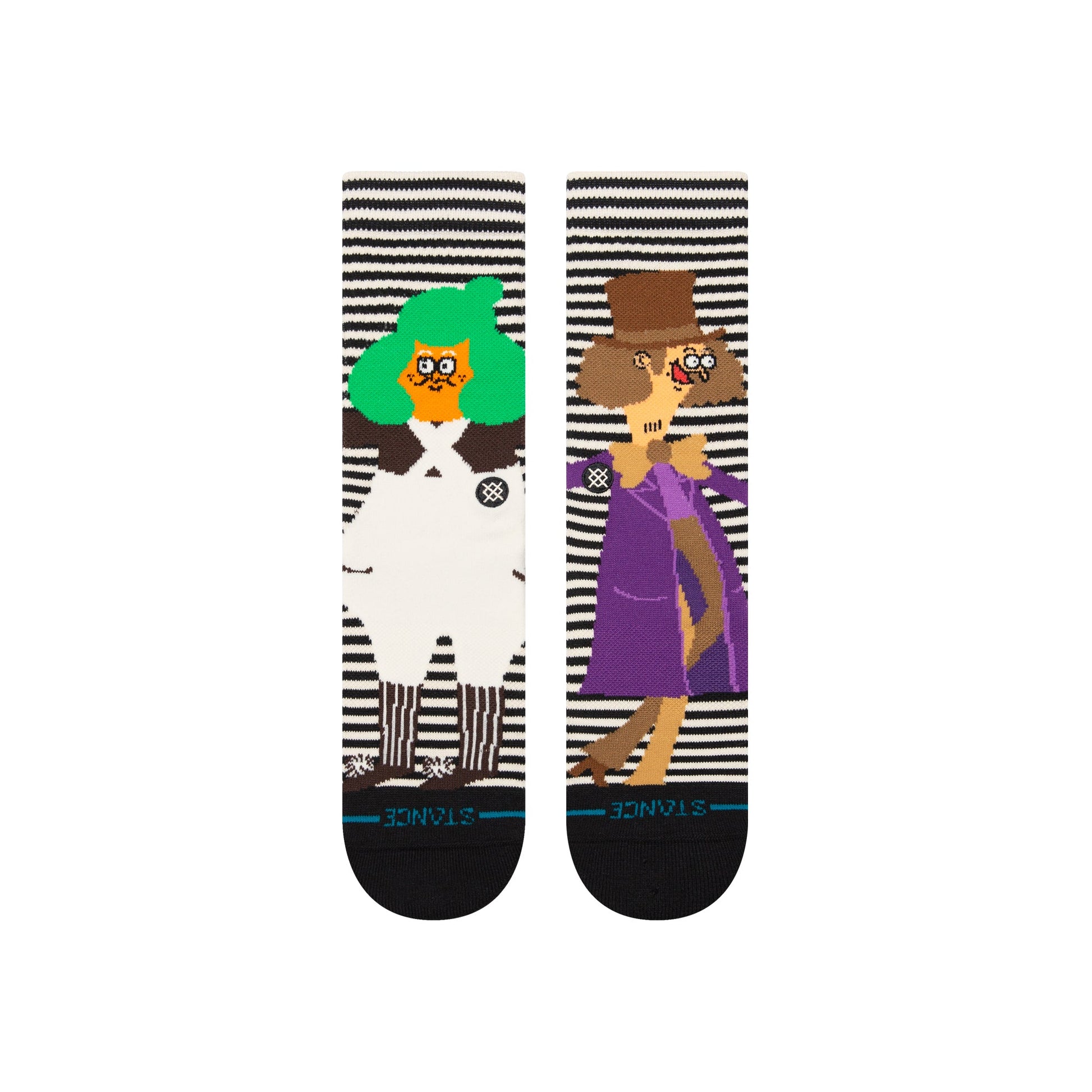 Stance Oompa Loompa Crew Socken Schwarz Weiß
