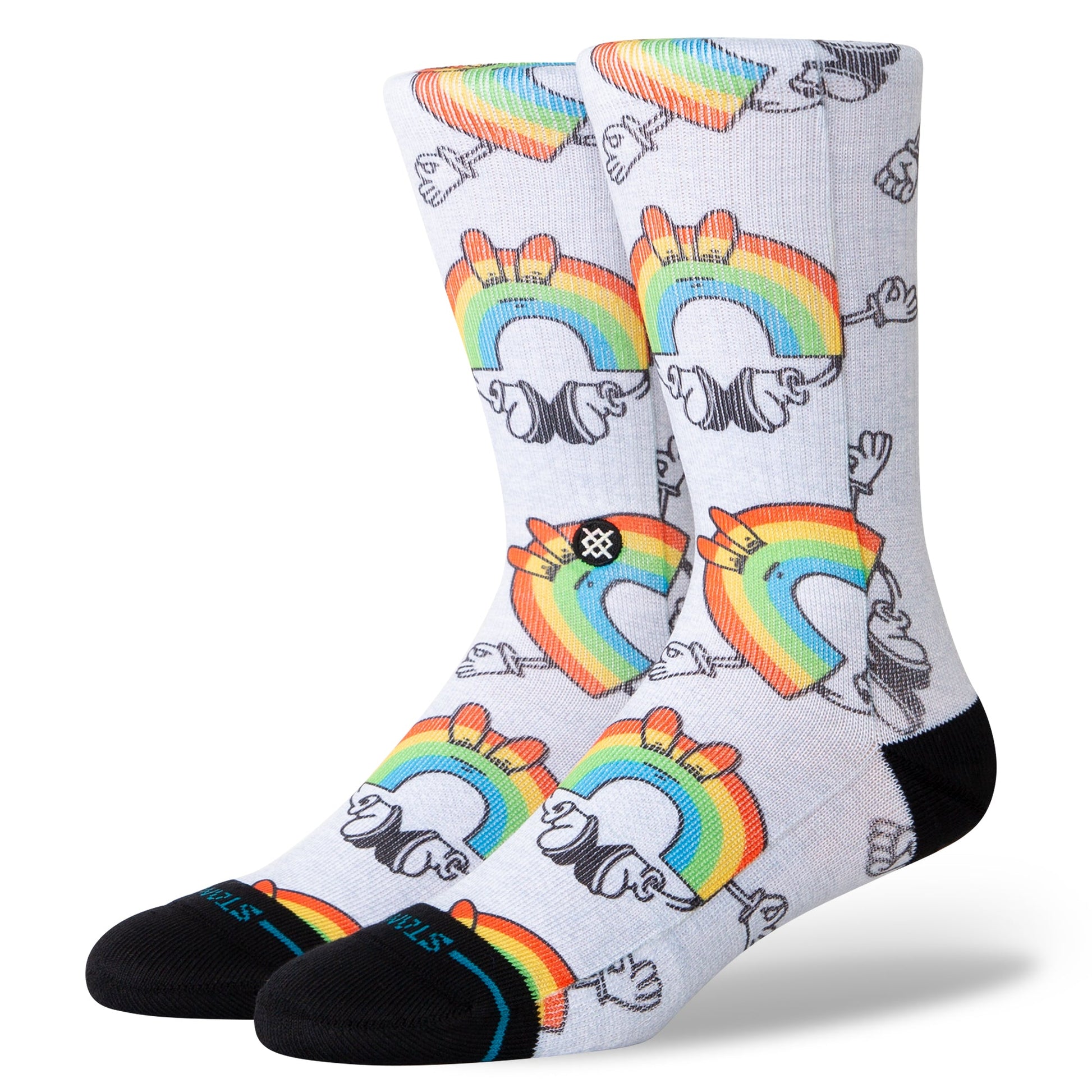 Stance Vibeon Crew Socken Regenbogen