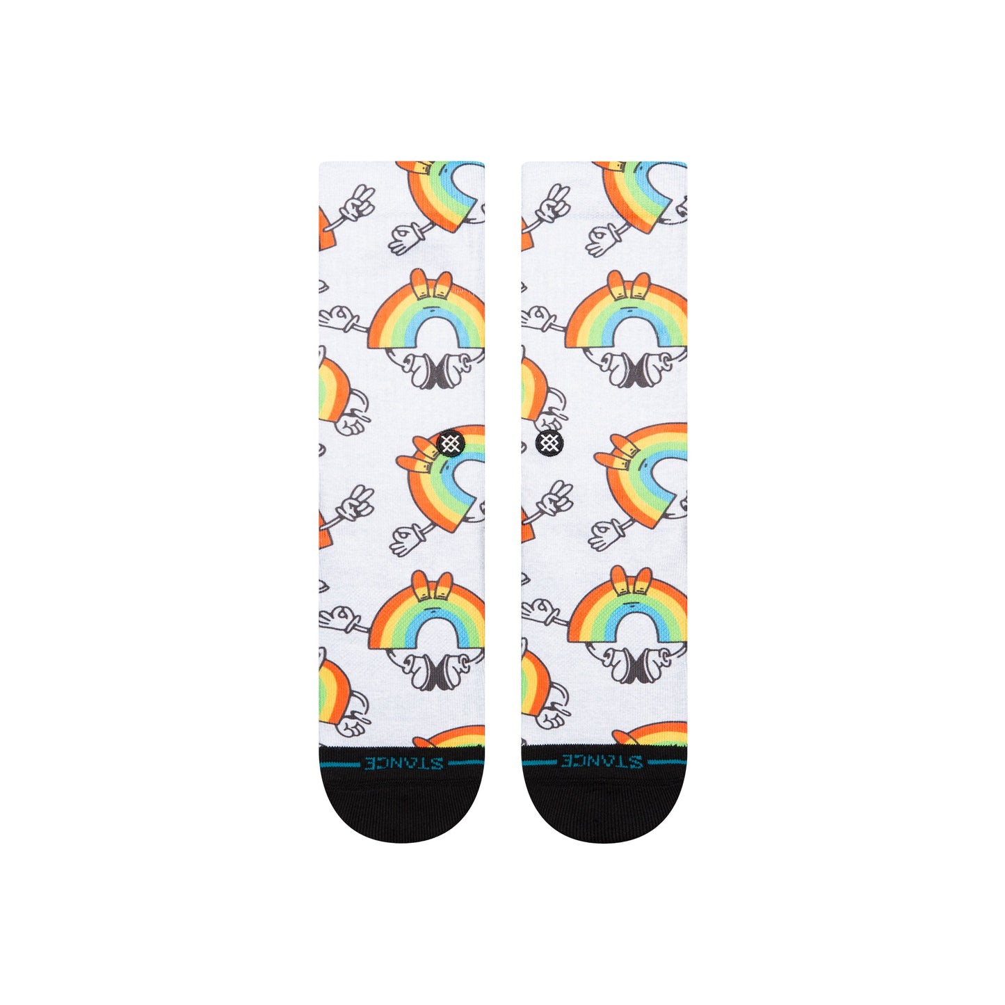 Stance Vibeon Crew Socken Regenbogen