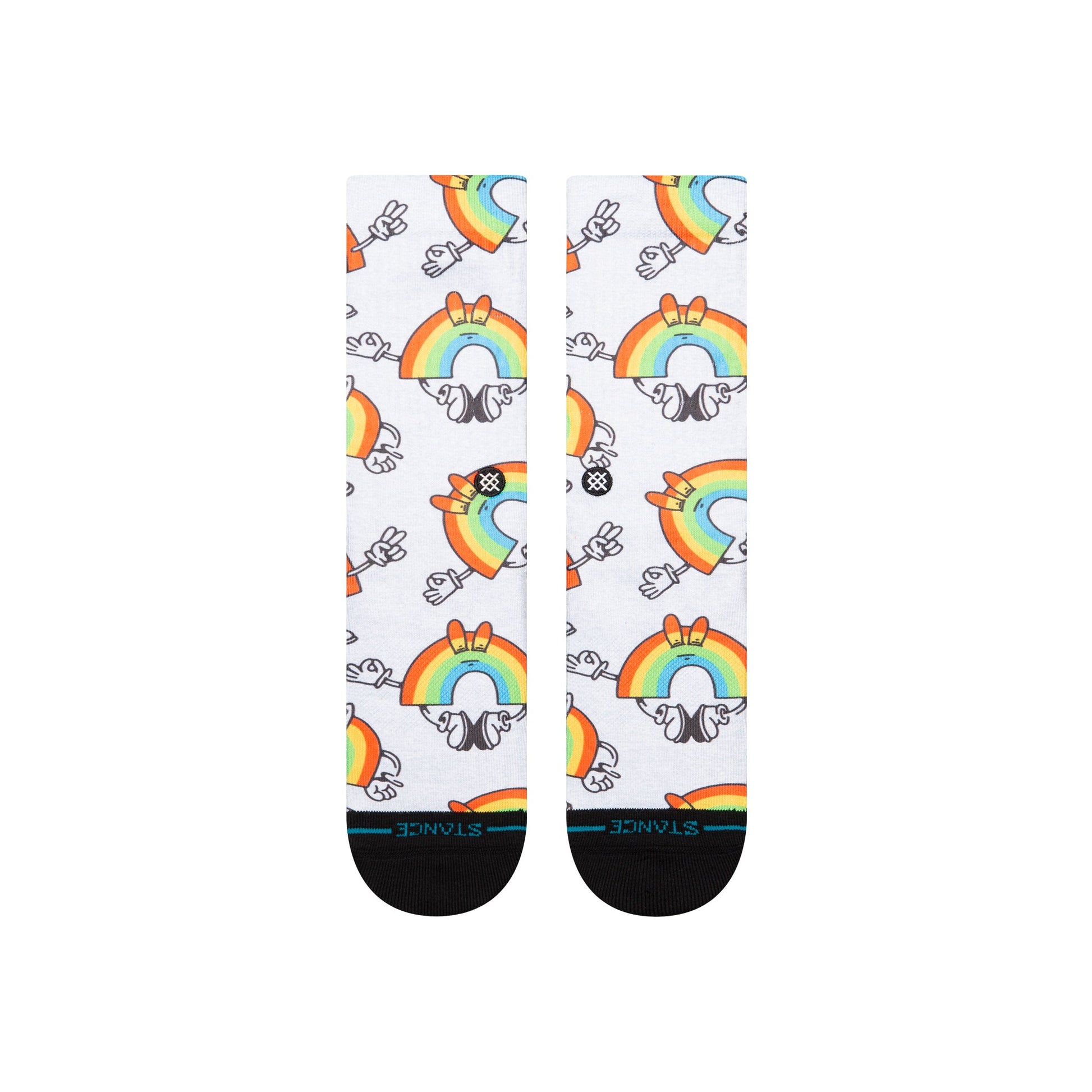 Stance Vibeon Crew Socken Regenbogen